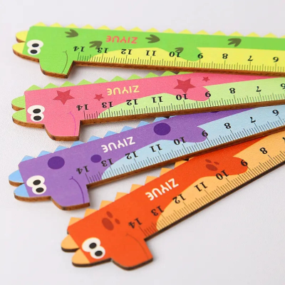 Regla De Madera Dino 15 Cm - Imagen 5