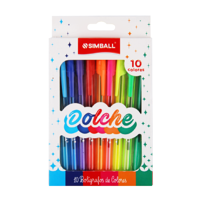 Boligrafo Dolche Set X 10 Colores
