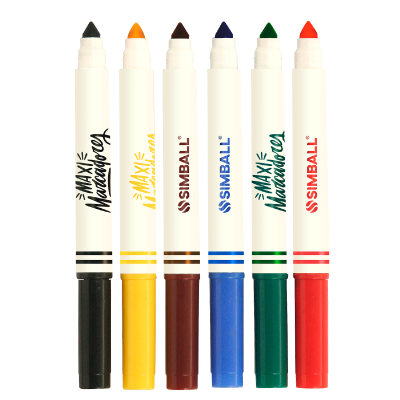 Marcador Maxi Set X 6 Colores - Imagen 2