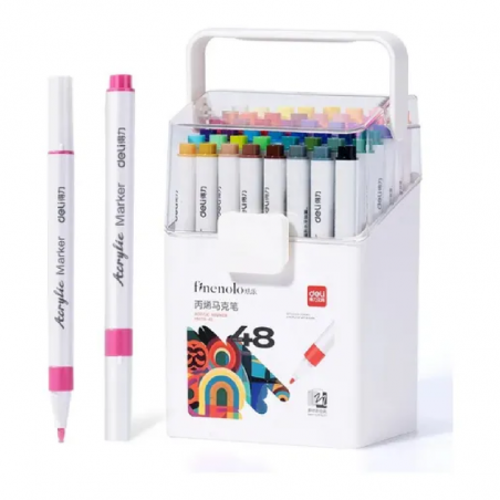 Marcador Acrílico Finenolo X 48 Colores