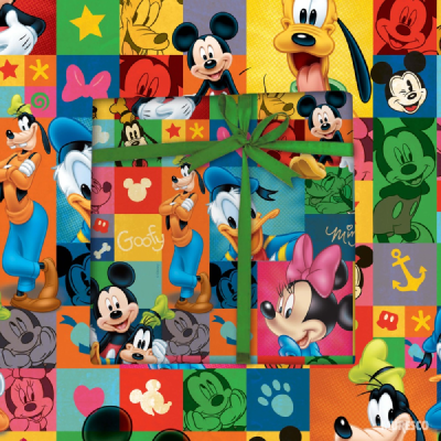 Papel De Regalo Disney X 2 Mts