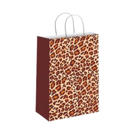 Bolsa Fantasia Leopardo 22 X 10 X 30 Cm