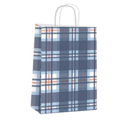 Bolsa Fantasia Escocés 22 X 10 X 30 Cm