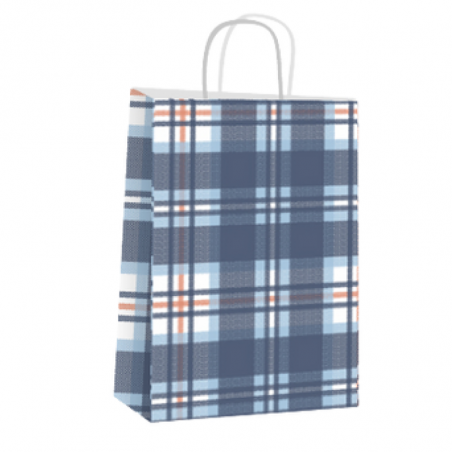 Bolsa Fantasia Escocés 22 X 10 X 30 Cm