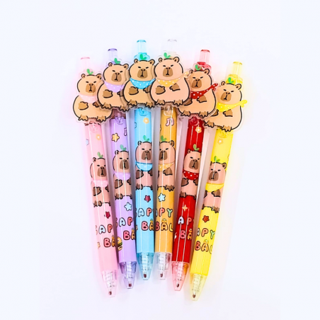 Bolígrafo Capybara Retractil