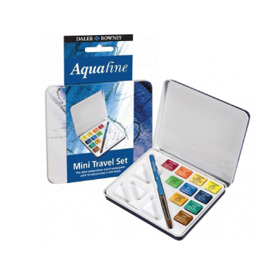 Acuarelas Aquafine Travel Set  Lata X 10 Colores