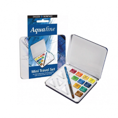 Acuarelas Aquafine Travel Set  Lata X 10 Colores