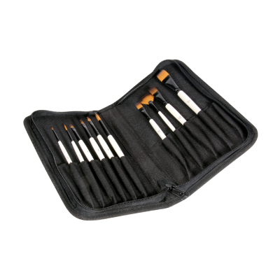 Set De Pinceles Mango Corto Graduate Cartuchera X 10 Unidades - Imagen 2