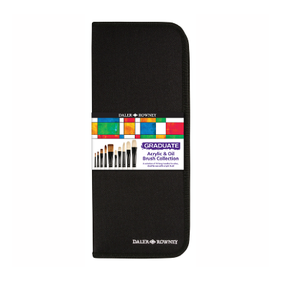 Set De Pinceles Mango Largo Graduate Cartuchera X 10 Unidades