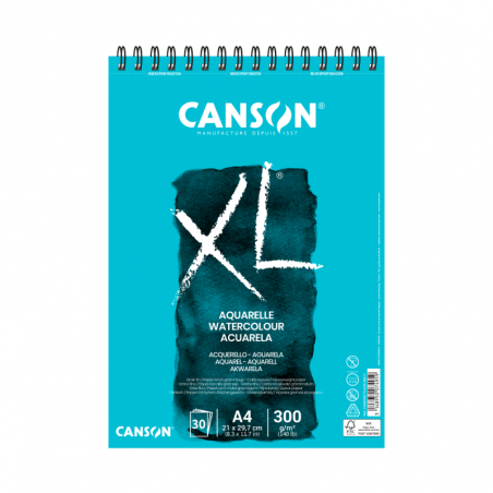 Álbum Espiralado XL Aquarelle X 30 Hjs 300 Grs A4