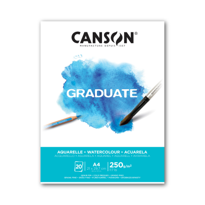 Block Graduate Acuarela X 20 Hjs 250 Grs A4
