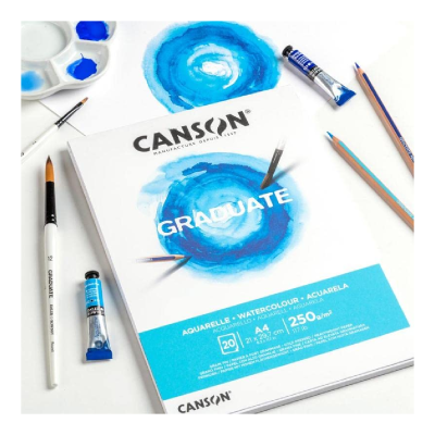 Block Graduate Acuarela X 20 Hjs 250 Grs A4 - Imagen 4