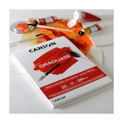 Block Graduate Óleo Y Acrílico X 20 Hjs 290 Grs A4 - Imagen 2