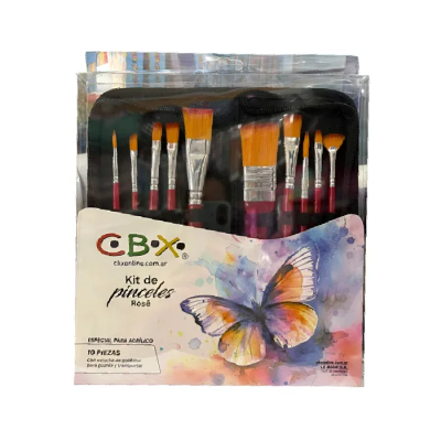 Kit De Pinceles Rosé X 10 Piezas Especial Para Acrílico