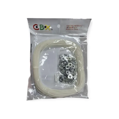 Pabilo 2 Mm X 100 Mts + 100 Ojalillos