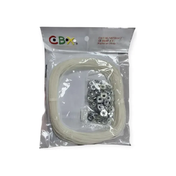 Pabilo 2 Mm X 100 Mts + 100 Ojalillos